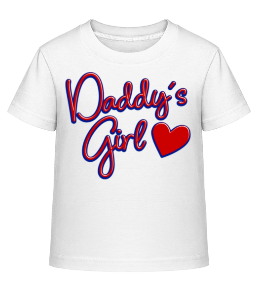 Daddy's Girl - Camiseta Shirtinator para niños - Blanco - delante
