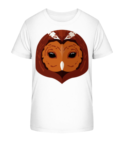 Owl Comic Shadow - Camiseta ecológica para niños Stanley Stella - Blanco - delante