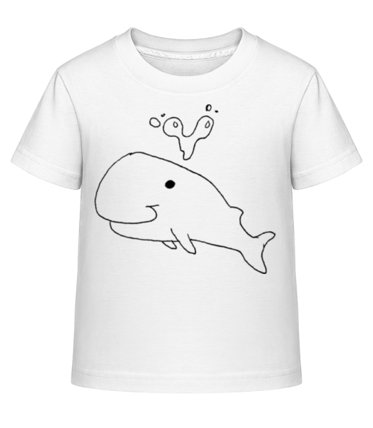 Kids Comic - Whale - Camiseta Shirtinator para niños - Blanco - delante