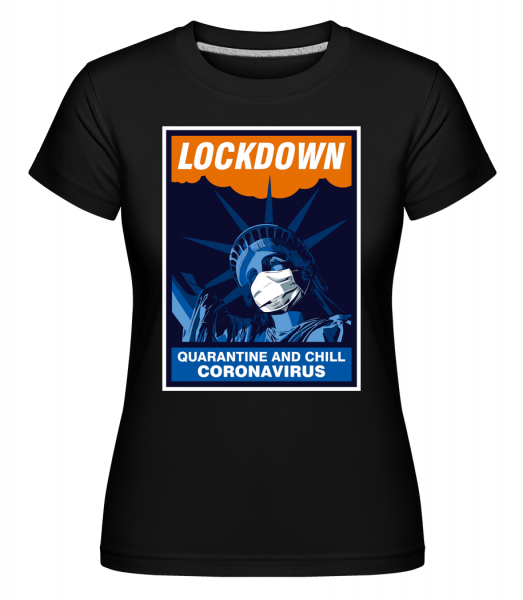 Liberty Lockdown - Shirtinator Frauen T-Shirt - Schwarz - Vorn