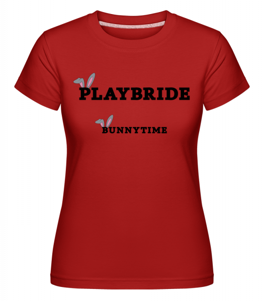 Bridebunny Bunnytime - Shirtinator Frauen T-Shirt - Rot - Vorn