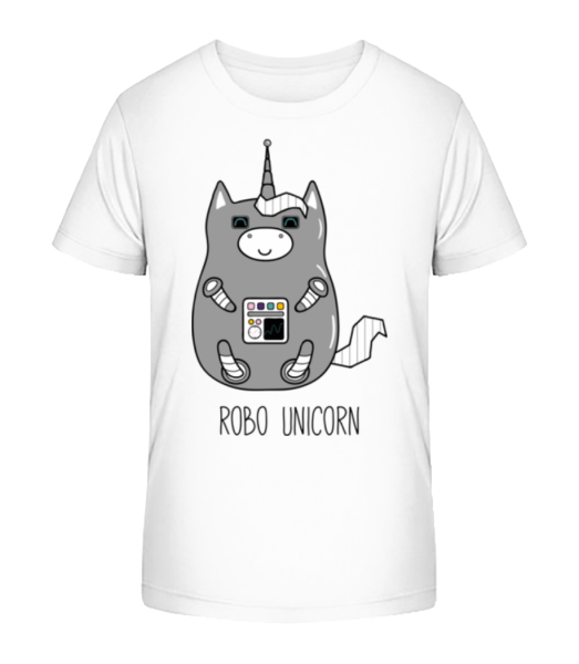 Robo Unicorn - Camiseta ecológica para niños Stanley Stella - Blanco - delante