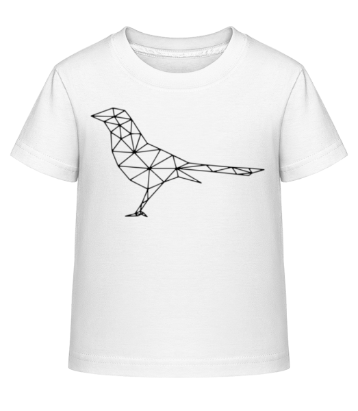 Polygon Bird - Camiseta Shirtinator para niños - Blanco - delante