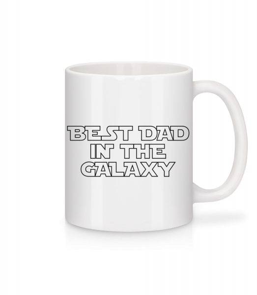 Bester Vater der Galaxy - Tasse - Weiß - Vorn