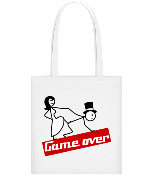 Game Over - Bolsa de tela - Blanco - delante