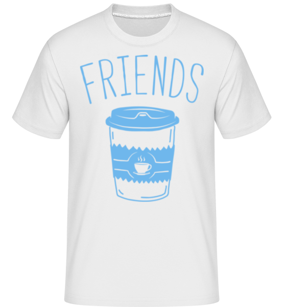 Friends Coffee - Camiseta Shirtinator para hombre - Blanco - delante