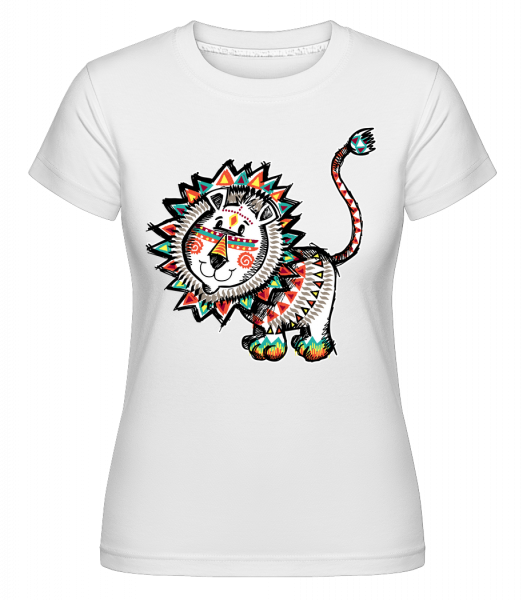 Indiander Löwe - Shirtinator Frauen T-Shirt - Weiß - Vorn