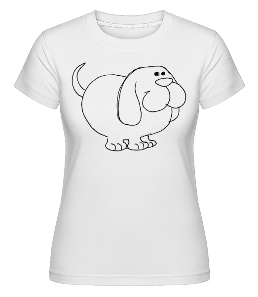 Kinder Comic - Hund - Shirtinator Frauen T-Shirt - Weiß - Vorn