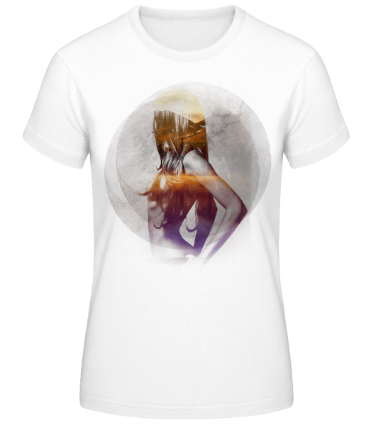 Model Modern - Frauen Basic T-Shirt - Weiß - Vorn