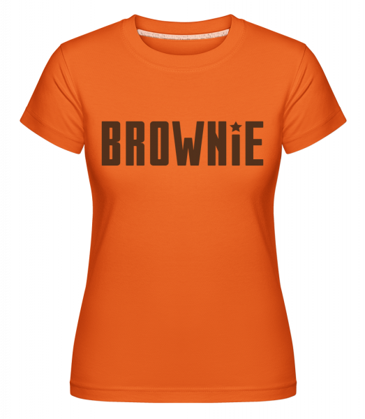Brownie - Shirtinator Frauen T-Shirt - Orange - Vorn