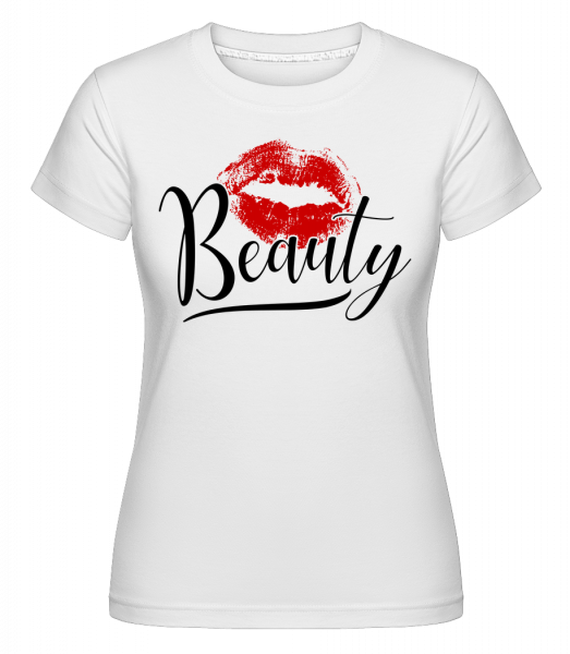 Beauty Kissing Mouth - Shirtinator Frauen T-Shirt - Weiß - Vorn