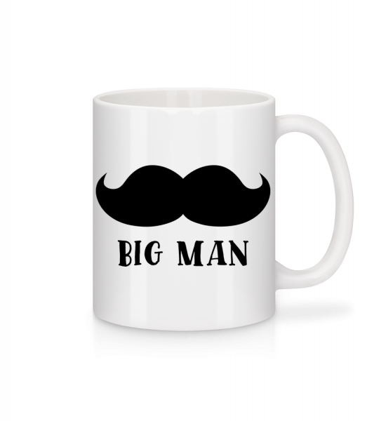 Big Man Mustache - Tasse - Weiß - Vorn