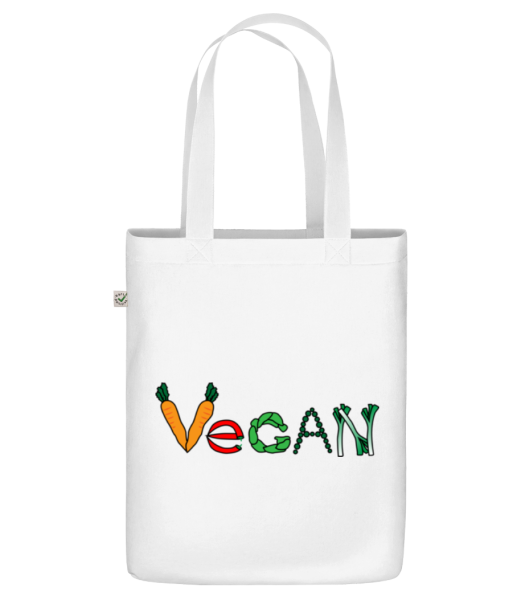 Vegan Comic - Bolsa ecológica - Blanco - delante