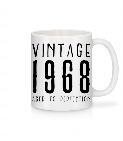 Vintage 1968 Aged To Perfection - Tasse - Weiß - Vorn