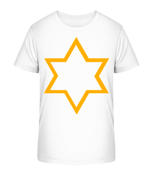 Star Icon Yellow - Camiseta ecológica para niños Stanley Stella - Blanco - delante