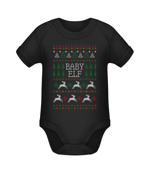 Baby Elf - Body ecológico para bebé - Negro - delante
