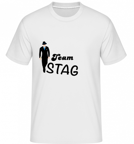 Team Stag - Shirtinator Männer T-Shirt - Weiß - Vorn