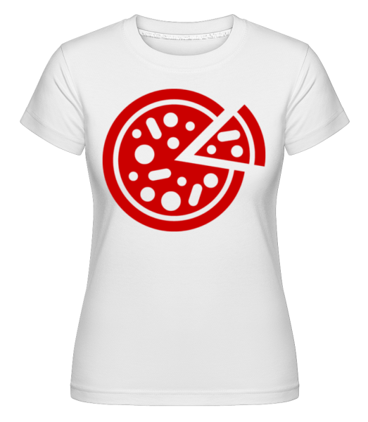 Pizza Comic -  Shirtinator Women's T-Shirt - White - imagedescription.FrontImage