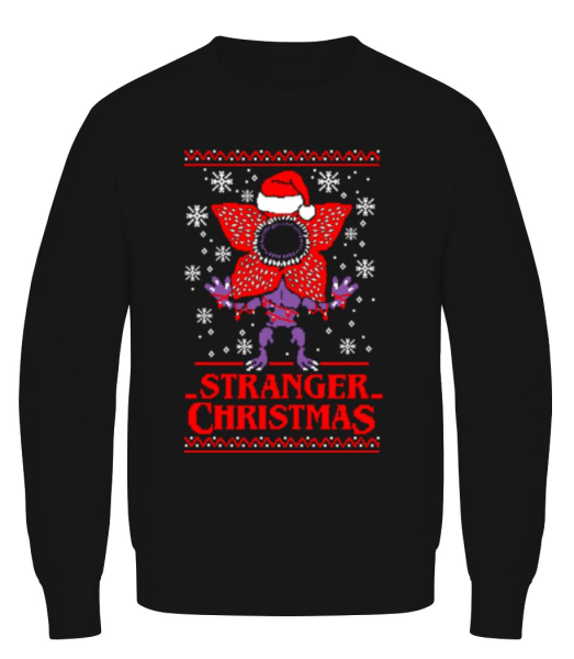 Ugly Stranger Christmas - Men's Sweatshirt - Black - imagedescription.FrontImage