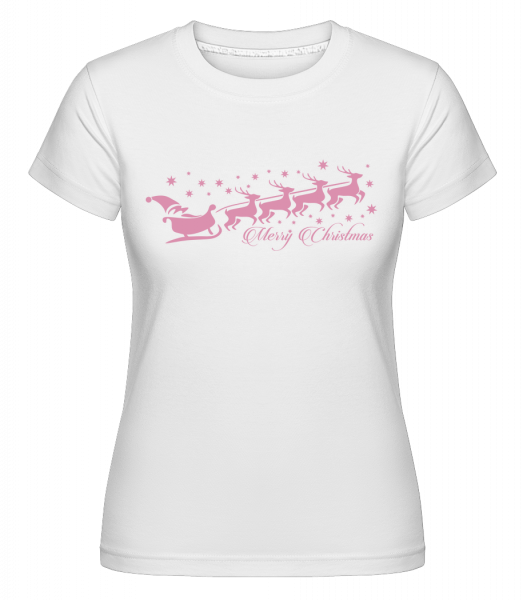 Renntier Zauber - Shirtinator Frauen T-Shirt - Weiß - Vorn