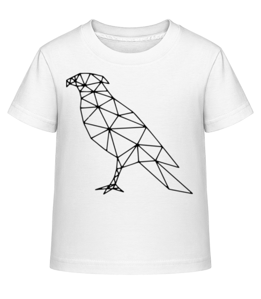 Polygon Hawk - Camiseta Shirtinator para niños - Blanco - delante