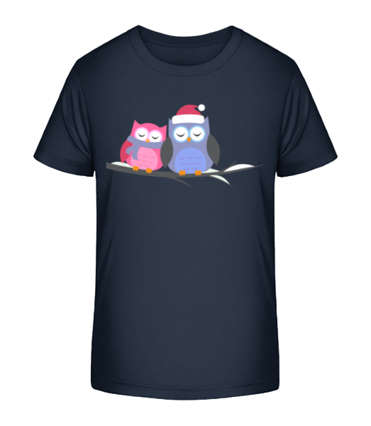 Christmas Owls - Camiseta ecológica para niños Stanley Stella - Marino - delante