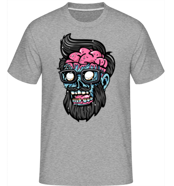 Zombie Head -  Shirtinator Men's T-Shirt - Heather grey - imagedescription.FrontImage