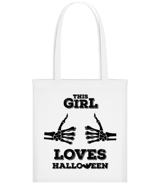 This Girl Loves Halloween - Bolsa de tela - Blanco - delante