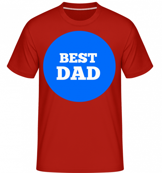 Best Dad - Shirtinator Männer T-Shirt - Rot - Vorn