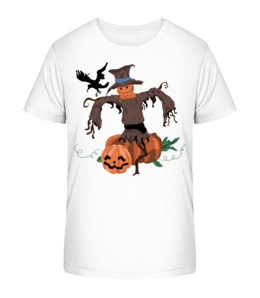 Pumpkin Scarecrow - Camiseta ecológica para niños Stanley Stella - Blanco - delante