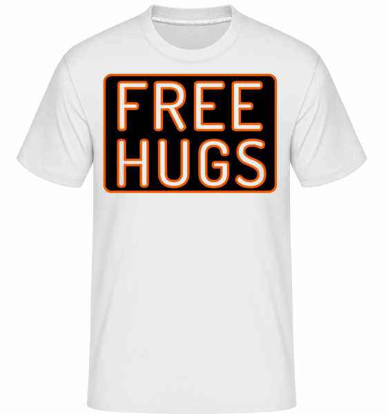 Free Hugs - Shirtinator Männer T-Shirt - Weiß - Vorn