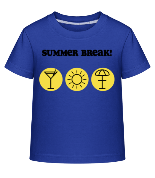 Summer Break! - Camiseta Shirtinator para niños - Azul real - delante