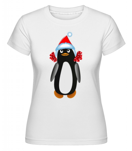 Pinguin An Weihnachten 1 - Shirtinator Frauen T-Shirt - Weiß - Vorne