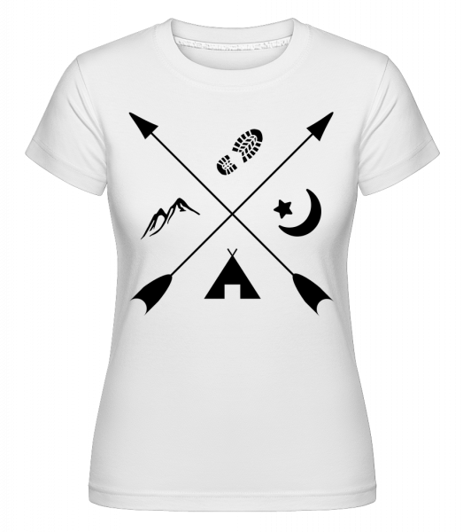 Hipster Pfeile - Shirtinator Frauen T-Shirt - Weiß - Vorn
