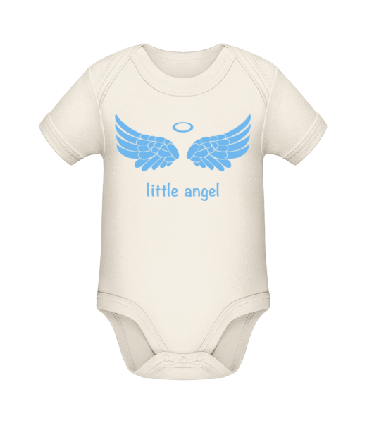 Little Angel Logo - Body ecológico para bebé - Crema - delante