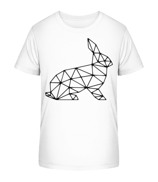 Polygon Rabbit - Camiseta ecológica para niños Stanley Stella - Blanco - delante