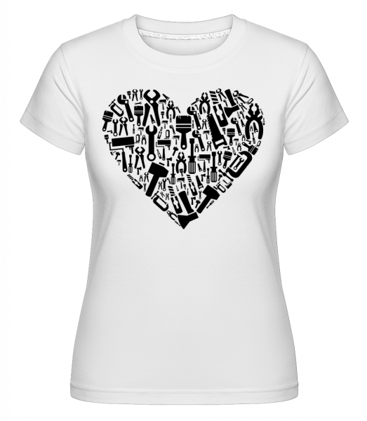 Love DIY Heart - Shirtinator Frauen T-Shirt - Weiß - Vorn