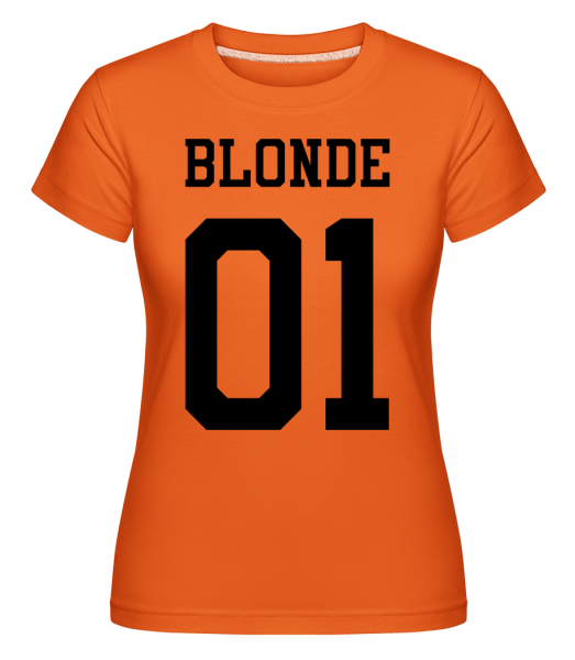 Blonde 01 - Shirtinator Frauen T-Shirt - Orange - Vorn