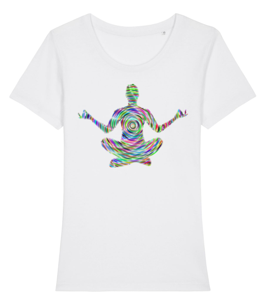 Meditation Yoga - Camiseta ecológica para mujer Stanley Stella - Blanco - delante