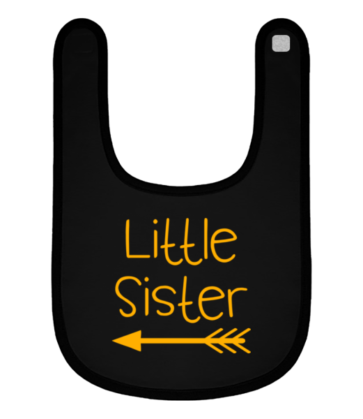 Little Sister - Babero ecológico - Negro - delante
