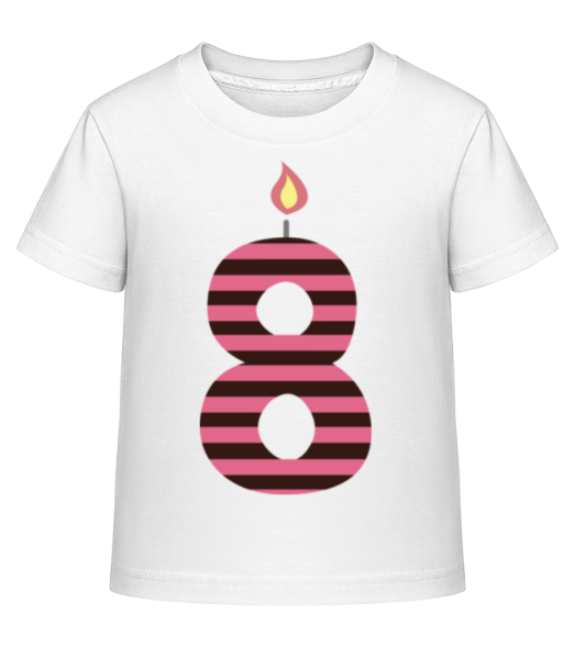 Birthday Candle - Camiseta Shirtinator para niños - Blanco - delante