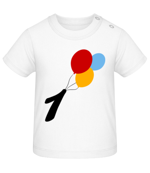 Anniversary 1 Balloons - Camiseta de bebé - Blanco - delante