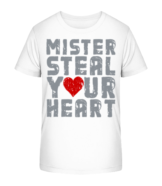 Mister Steal Your Heart - Camiseta ecológica para niños Stanley Stella - Blanco - delante