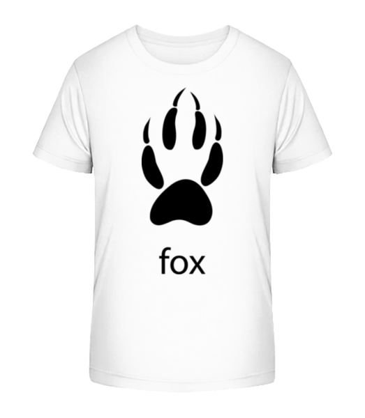 Fox Paw - Camiseta ecológica para niños Stanley Stella - Blanco - delante
