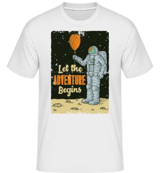 Astronaut Adventure Begins -  Shirtinator Men's T-Shirt - White - imagedescription.FrontImage