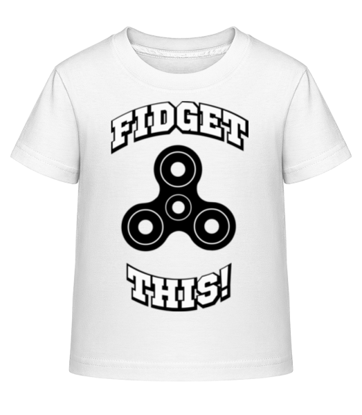 Fidget This - Camiseta Shirtinator para niños - Blanco - delante