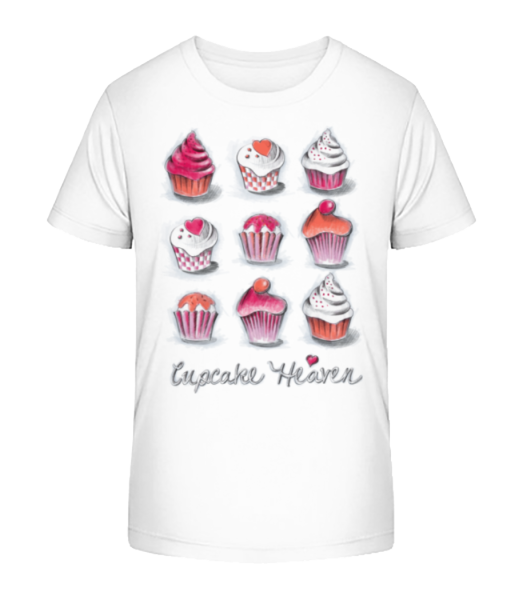 Cupcake Heaven - Camiseta ecológica para niños Stanley Stella - Blanco - delante