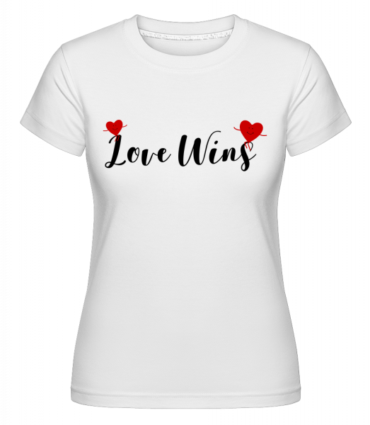 Love Wins - Shirtinator Frauen T-Shirt - Weiß - Vorn