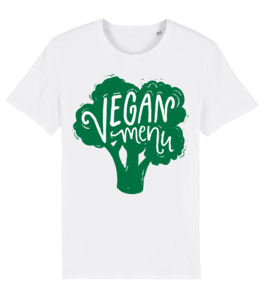 Vegan Menu - Camiseta ecológica para hombre Stanley Stella - Blanco - delante