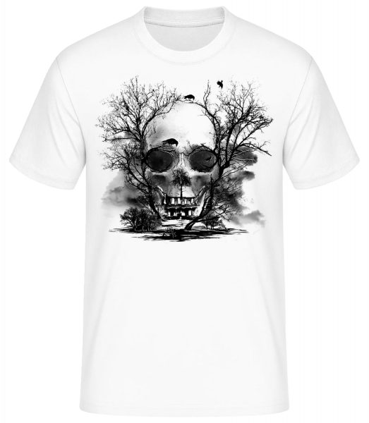 Todes Bäume - Männer Basic T-Shirt - Weiß - Vorn